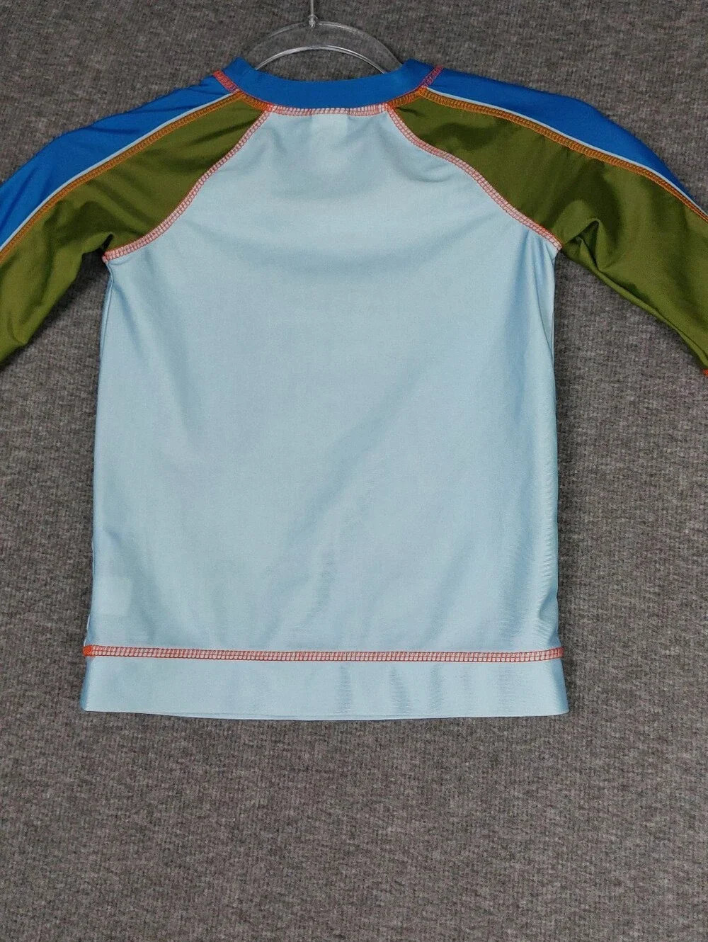 DISNEY STORE PLANES DUSTY CROPHOPPER BOYS BLUE 1/2 SLEEVE RASH GUARD SWIM TOP 7